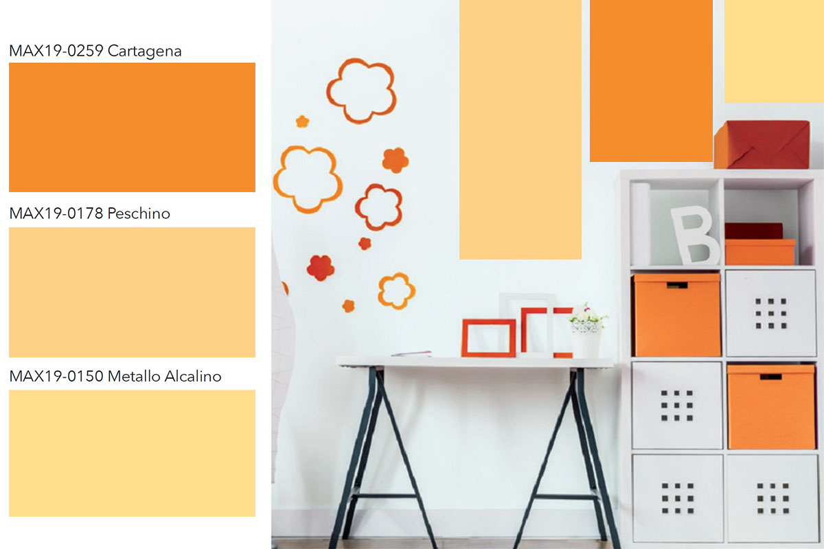 Pareti in arancio per una casa di tendenza - ColorEmotion